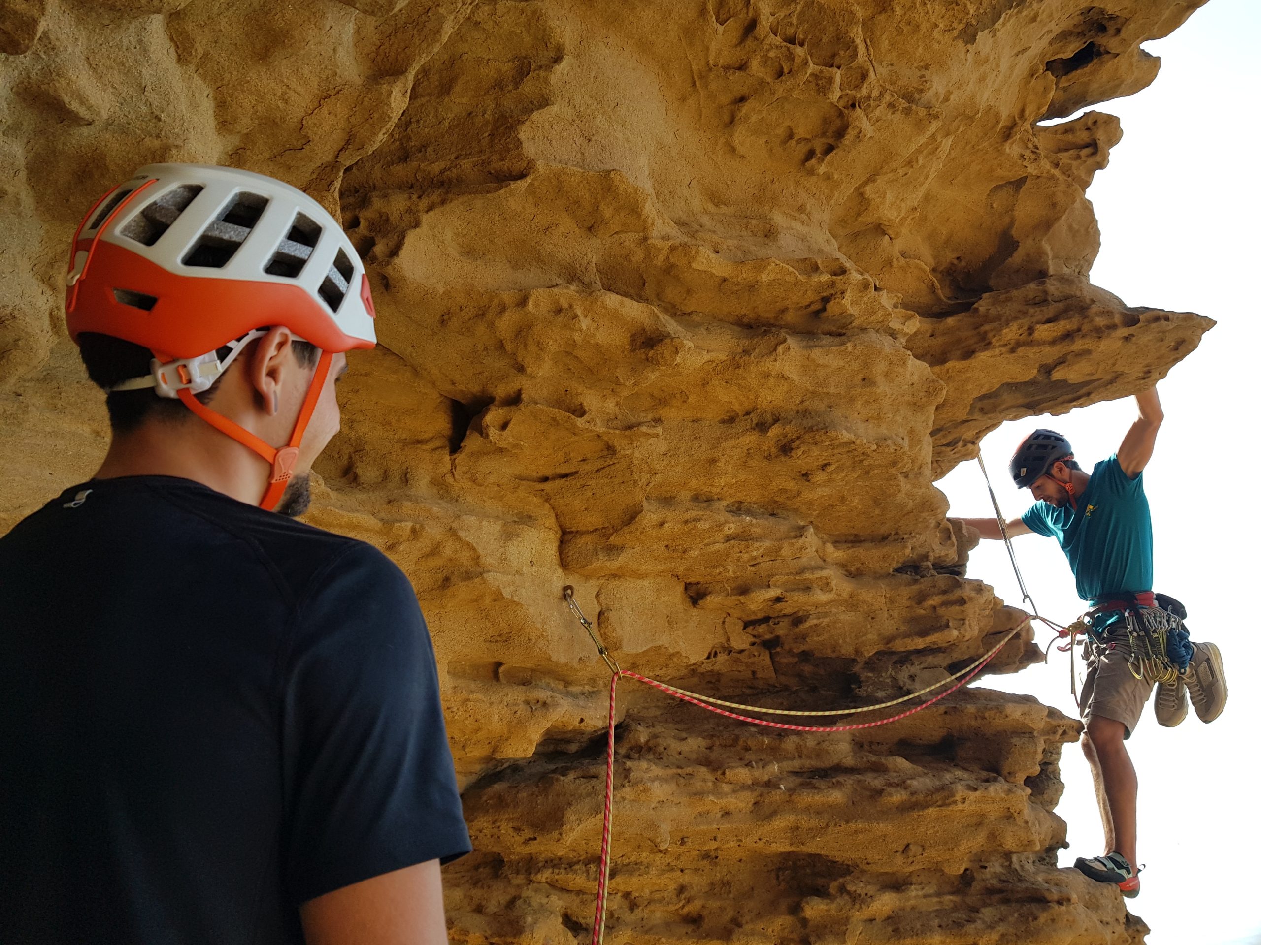 Escalade en falaise dans les Hautes-Alpes
